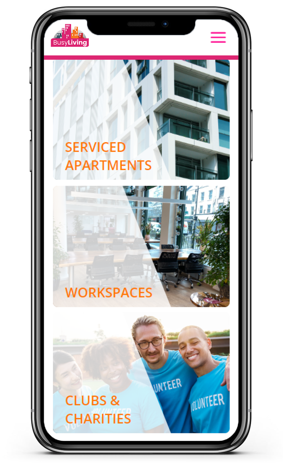 lifestyle app phone front